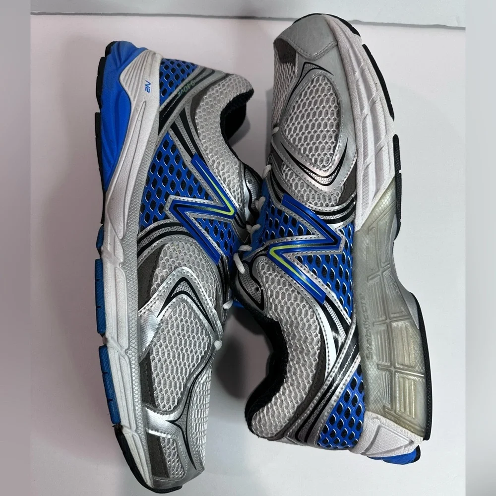 New Balance Silver and Blue Running Shoes